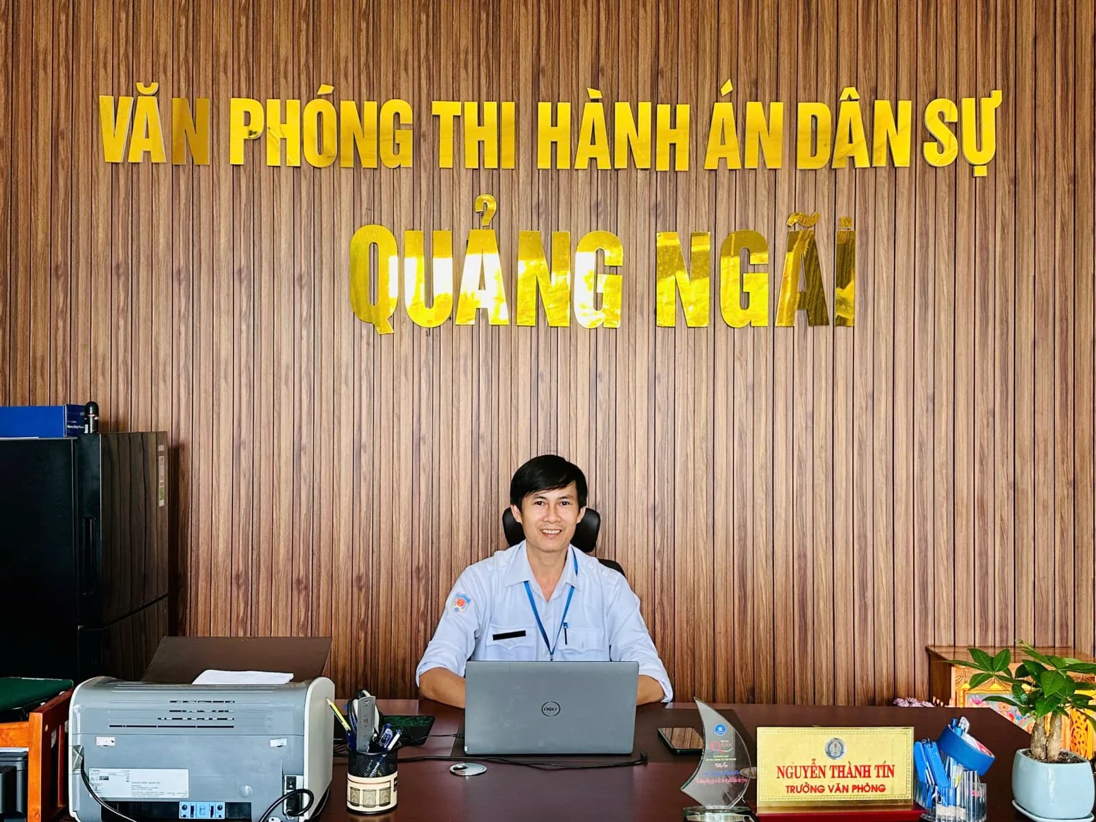 Nguyễn Thành Tín, Trưởng Văn phòng, tại Văn phòng Thi hành án dân sự Quảng Ngãi